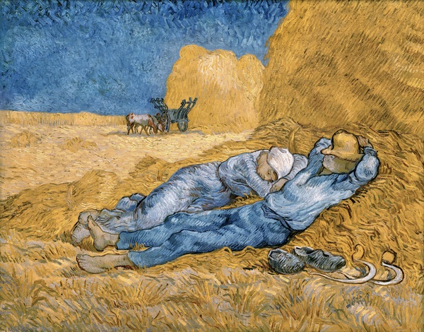 The Siesta (after Millet) - Vincent van Gogh (1890)