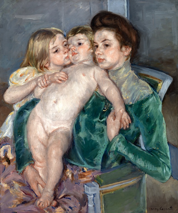 The Caress - Mary Cassatt (1902)