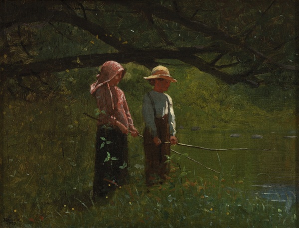 Fishin' - Winslow Homer (1879)