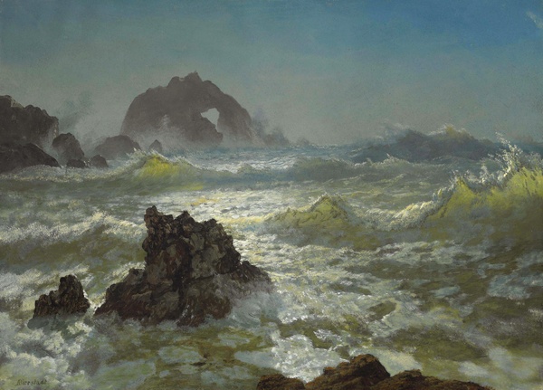 Seal Rock, California - Albert Bierstadt (c. 1872)
