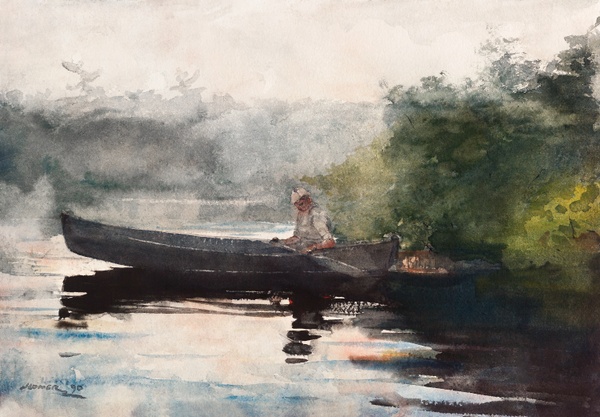 The End of the Day, Adirondacks - Winslow Homer (1890)