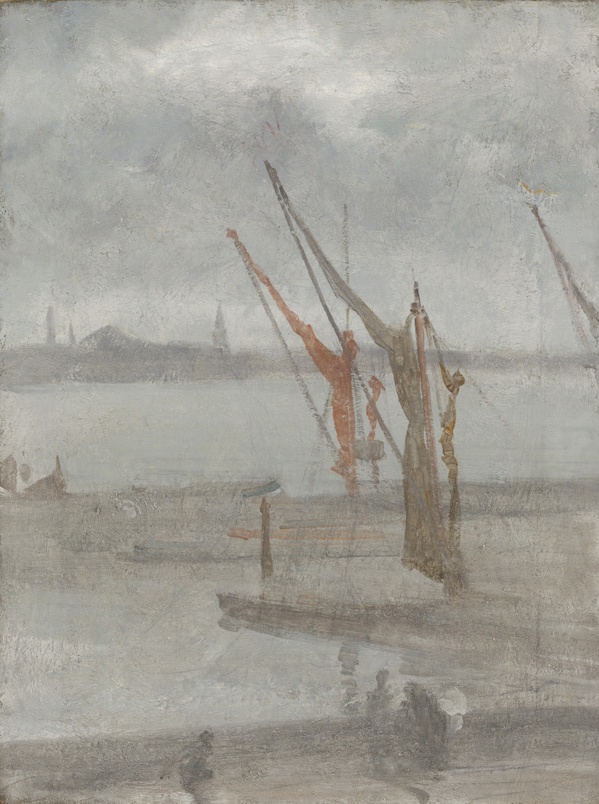 Grey and Silver: Chelsea Wharf - James McNeill Whistler (1870)