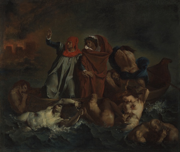 The Barque of Dante - Eugène Delacroix (1822)