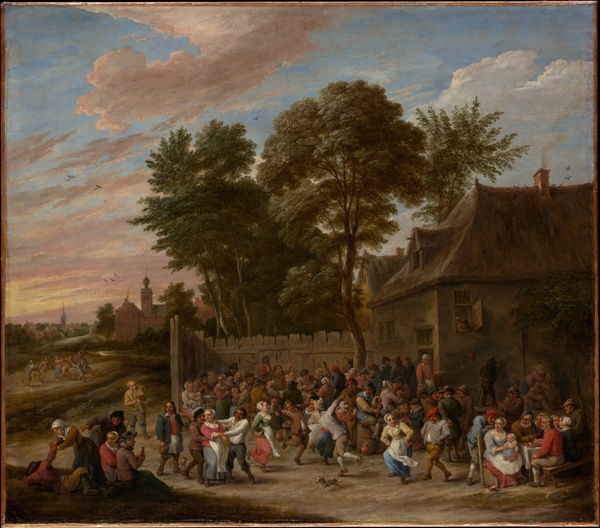 Peasants Dancing and Feasting - David Teniers the Younger (ca. 1660)