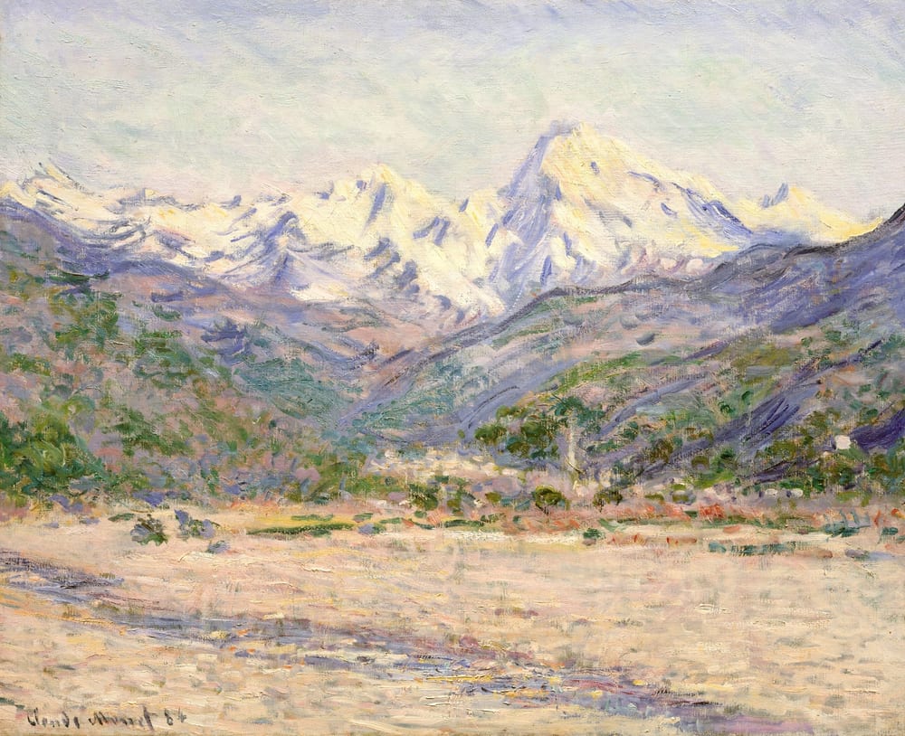 The Valley of the Nervia - Claude Monet (1884)