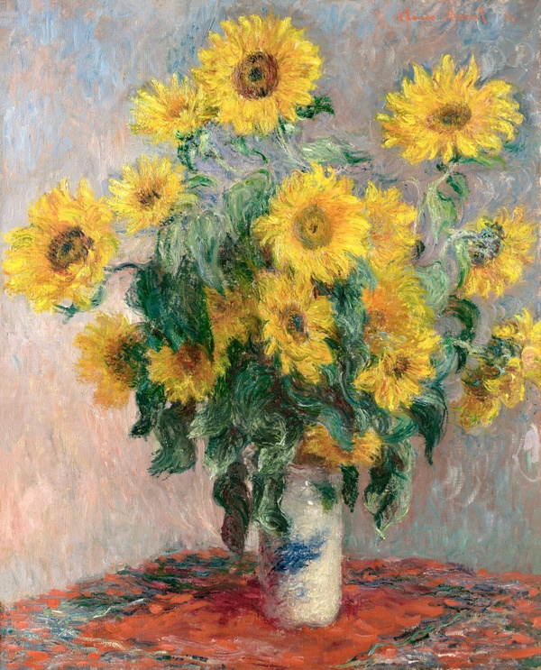 Bouquet of Sunflowers - Claude Monet (1881)