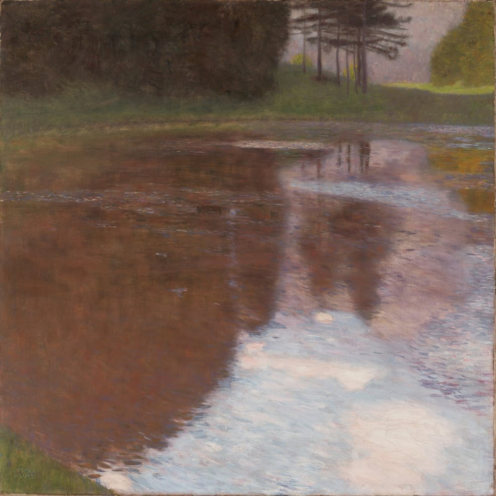 Tranquil Pond (Egelsee near Golling, Salzburg) - Gustav Klimt (1899)
