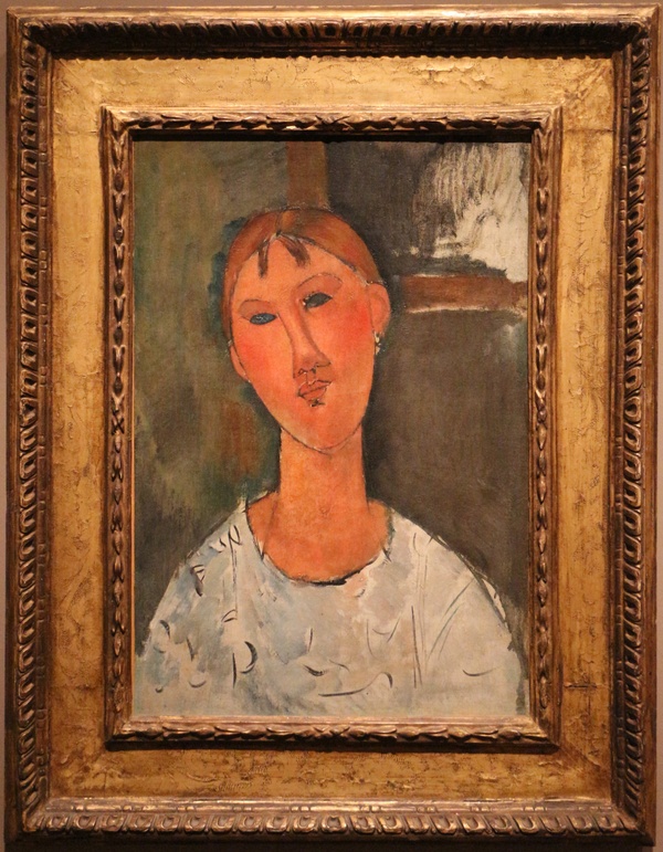 Girl in a White Blouse - Amedeo Modigliani (1915)