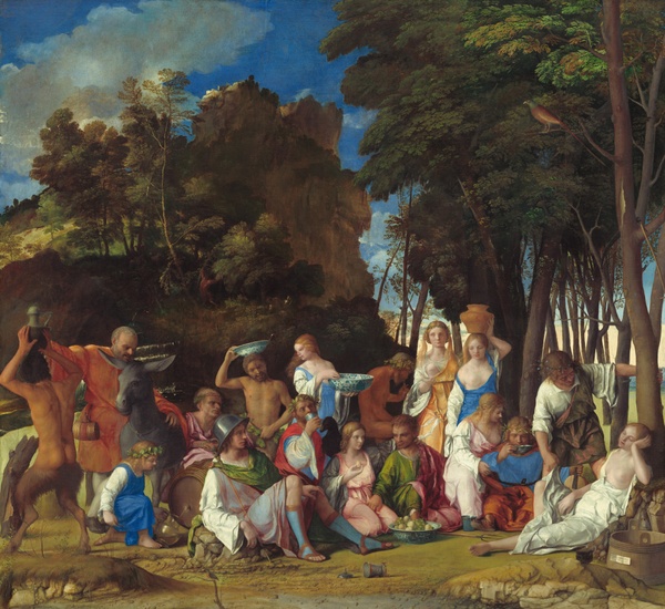 The Feast of the Gods - Giovanni Bellini (with Titian) (1514/1529)