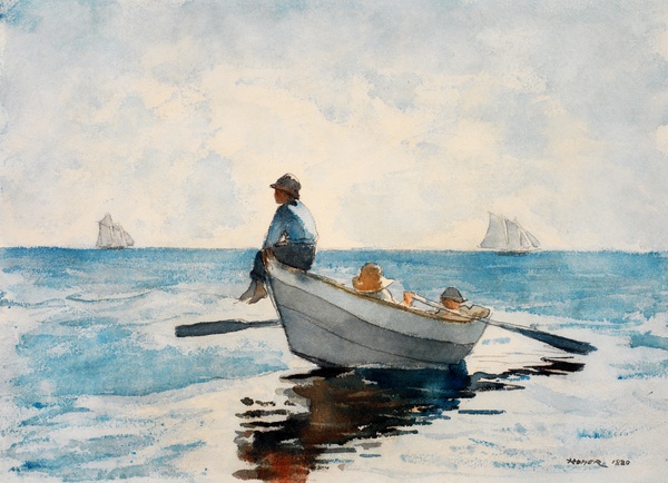 Boys in a Dory - Winslow Homer (1880)