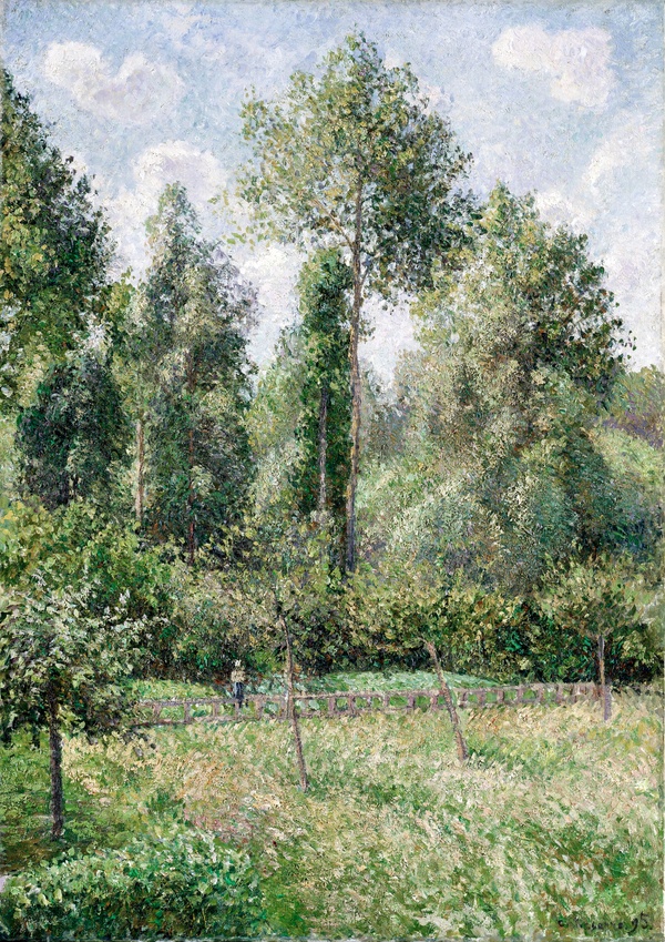 Poplars, Éragny - Camille Pissarro (1895)