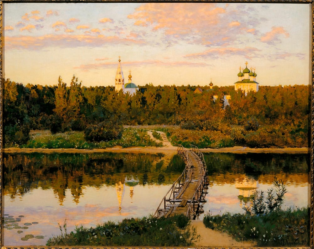 A Quiet Monastery - Isaac Levitan (1890)