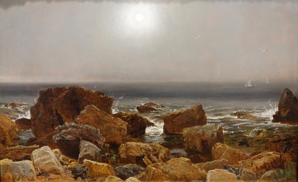 Morning Fog - Jasper Francis Cropsey (c. 1854-1855)