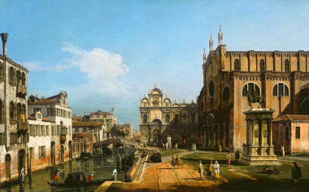The Campo di SS. Giovanni e Paolo, Venice - Bernardo Bellotto (1745)