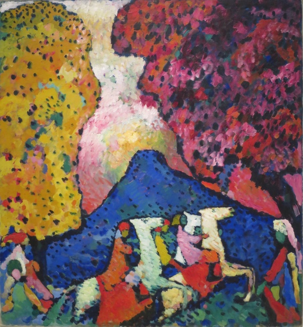 Blue Mountain (Der blaue Berg) - Wassily Kandinsky (1908–09)