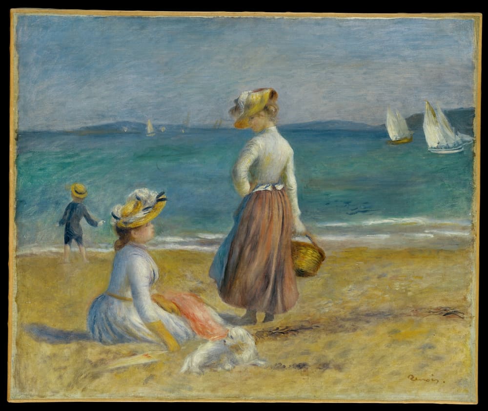 Figures on the Beach - Pierre-Auguste Renoir (1890)