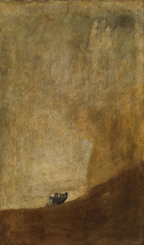 The Dog (El Perro) - Francisco Goya (c. 1820–1823)