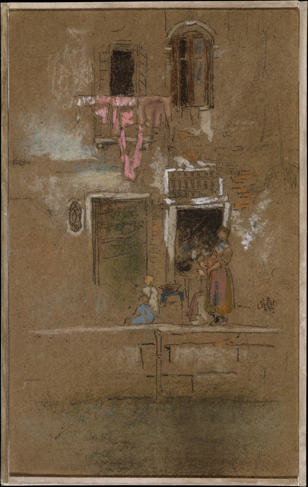 Note in Pink and Brown - James McNeill Whistler (c. 1880)
