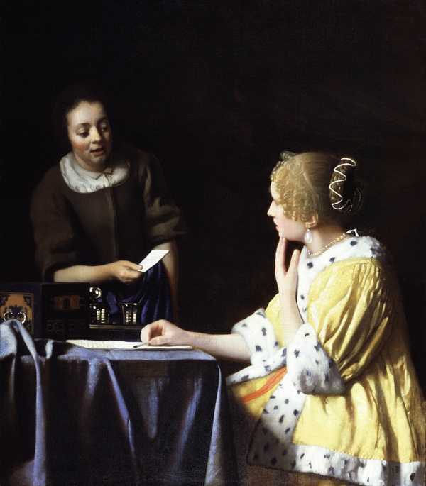 Mistress and Maid - Johannes Vermeer (c. 1664–1667)