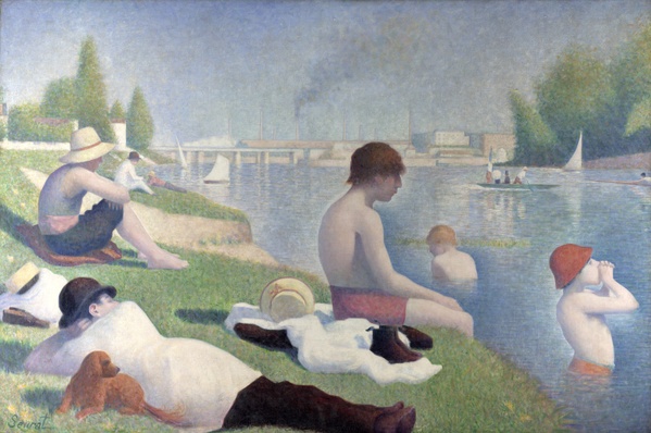 Bathers at Asnières - Georges Seurat (1884)