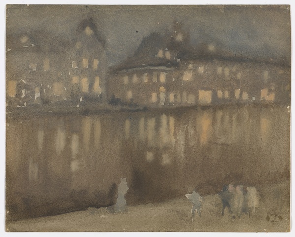 Grand Canal, Amsterdam; Nocturne - James McNeill Whistler (1883–1884)