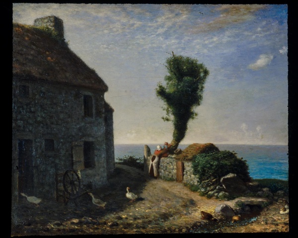End of the Hamlet of Gruchy - Jean-François Millet (1856)