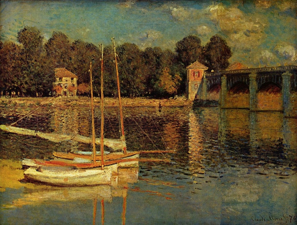The Railway Bridge at Argenteuil - Claude Monet (1874)