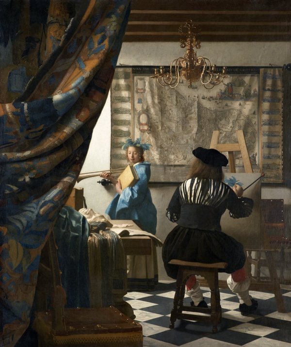 Allegory of the Catholic Faith - Johannes Vermeer (c. 1670–1672)