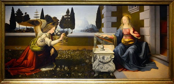 Annunciation - Leonardo da Vinci (1472)