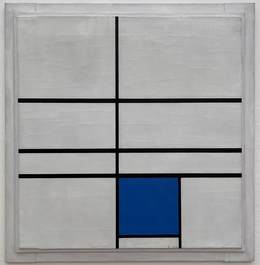 Composition with Double Lines and White and Blue - Piet Mondrian (1930)