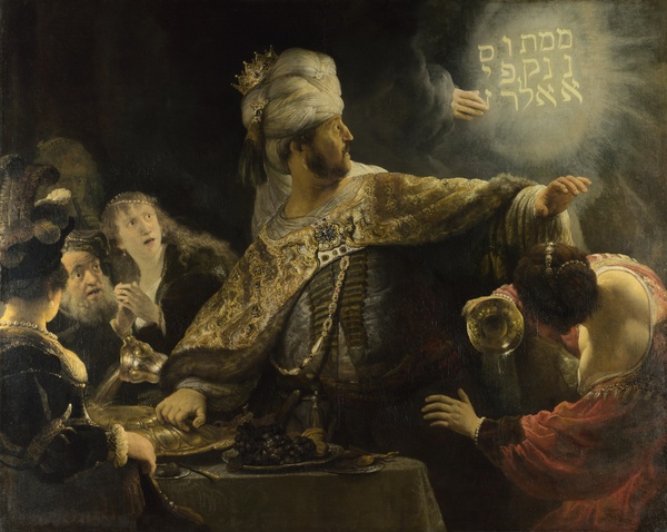 Belshazzar's Feast - Rembrandt van Rijn (c. 1636–1638)