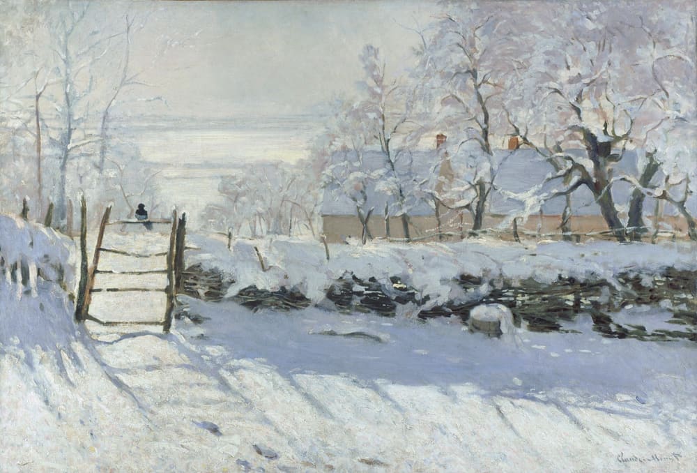 The Magpie (La Pie) - Claude Monet (1869)