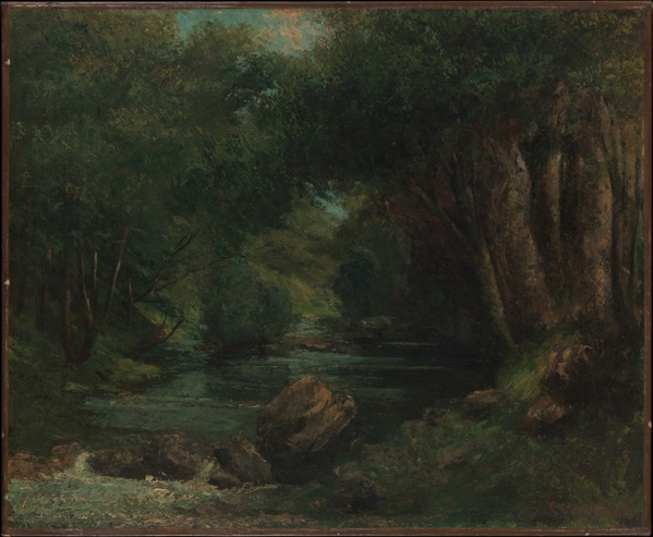 A Brook in the Forest - Gustave Courbet (1868–1877)