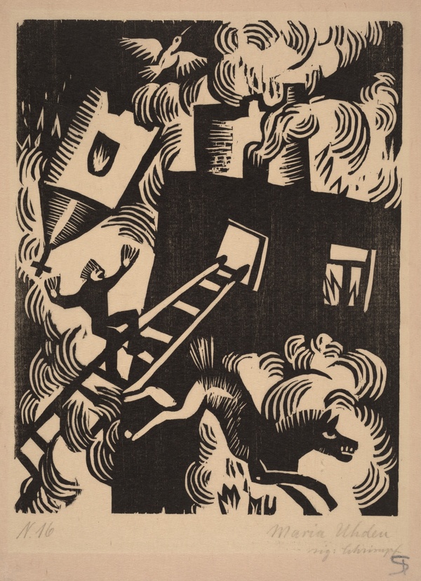Burning House - Maria Uhden (1918)