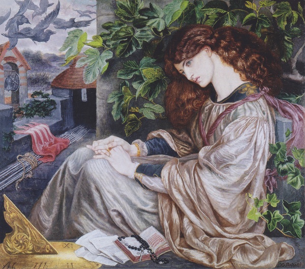 La Pia de' Tolomei - Dante Gabriel Rossetti (1880)
