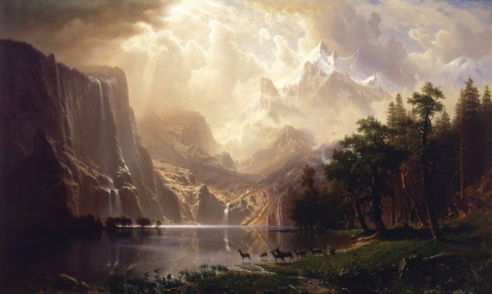 Among the Sierra Nevada, California - Albert Bierstadt (1868)