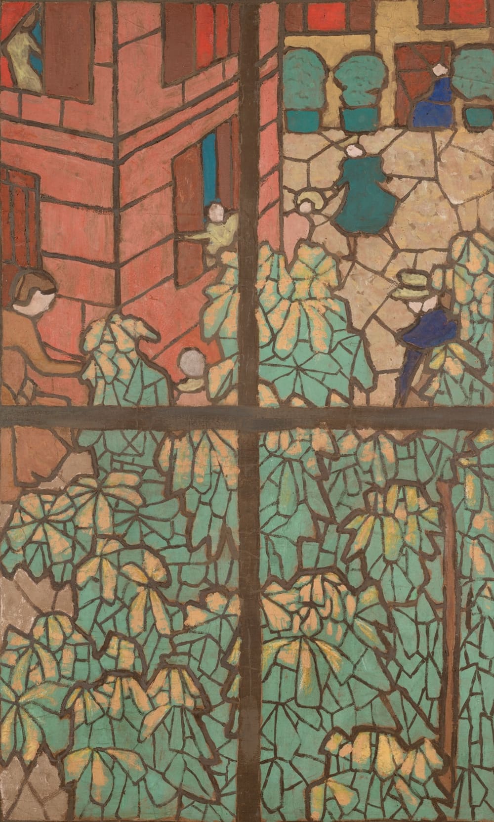 The Chestnuts (Chestnut Trees, a Cartoon for a Tiffany Stained-Glass Window) - Édouard Vuillard (1894–1895)