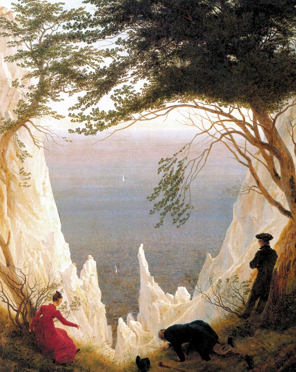 Chalk Cliffs on Rügen - Caspar David Friedrich (1818)