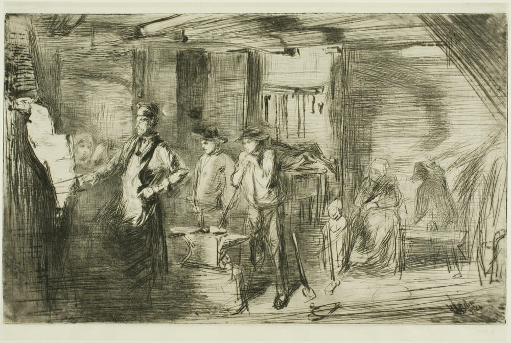 The Forge - James McNeill Whistler (1861)