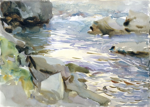 Stream and Rocks (ca. 1901–1908) - John Singer Sargent