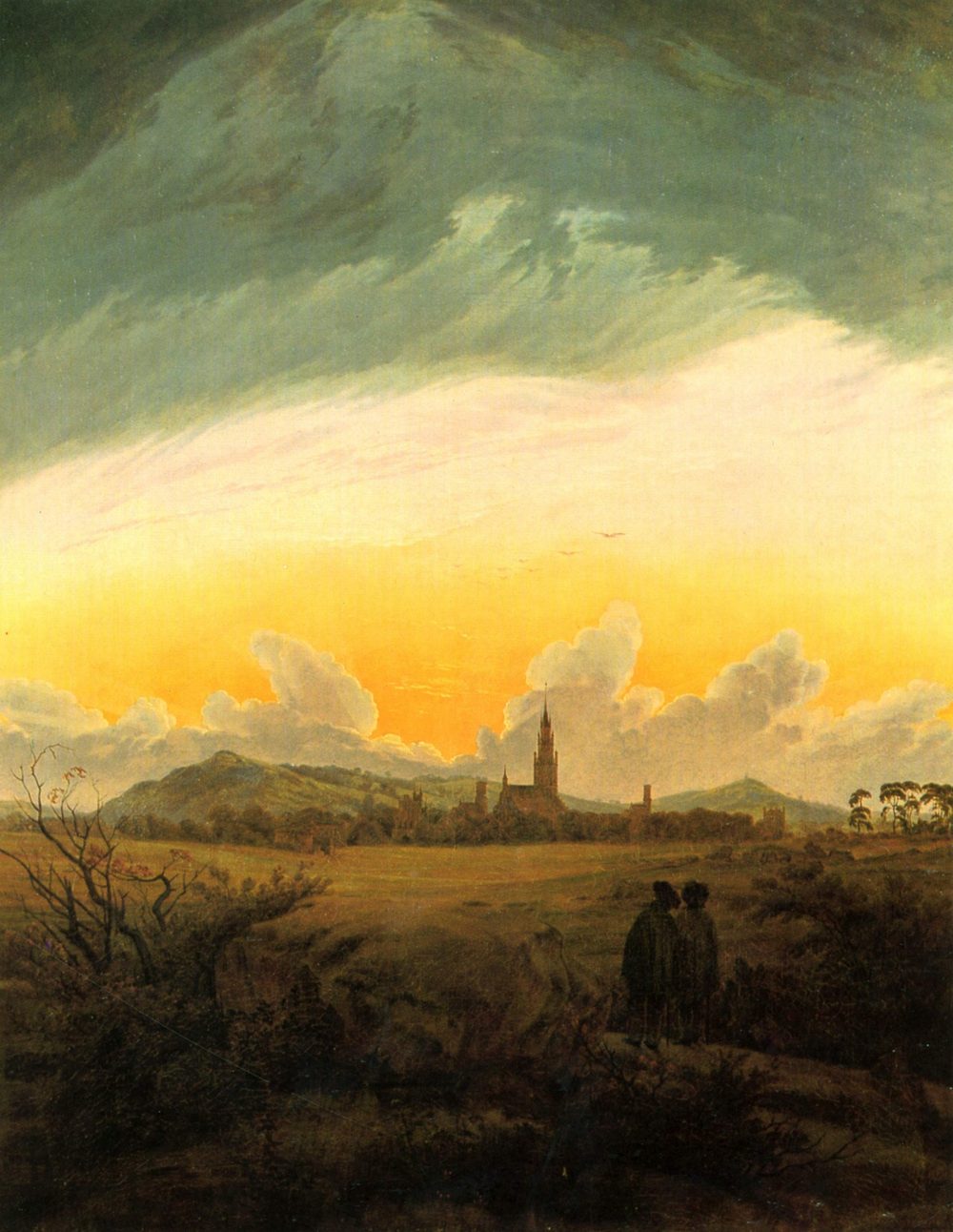 Neubrandenburg in the Morning Mist - Caspar David Friedrich (1816)