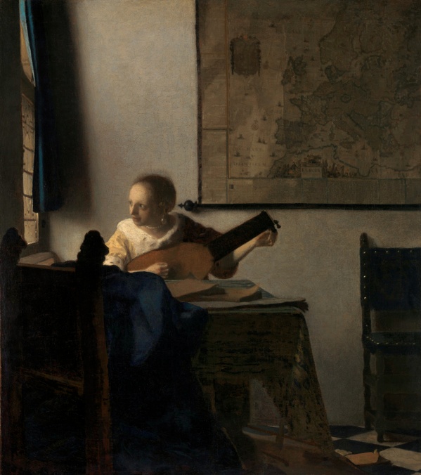 Young Woman with a Lute - Johannes Vermeer (ca. 1662–1663)