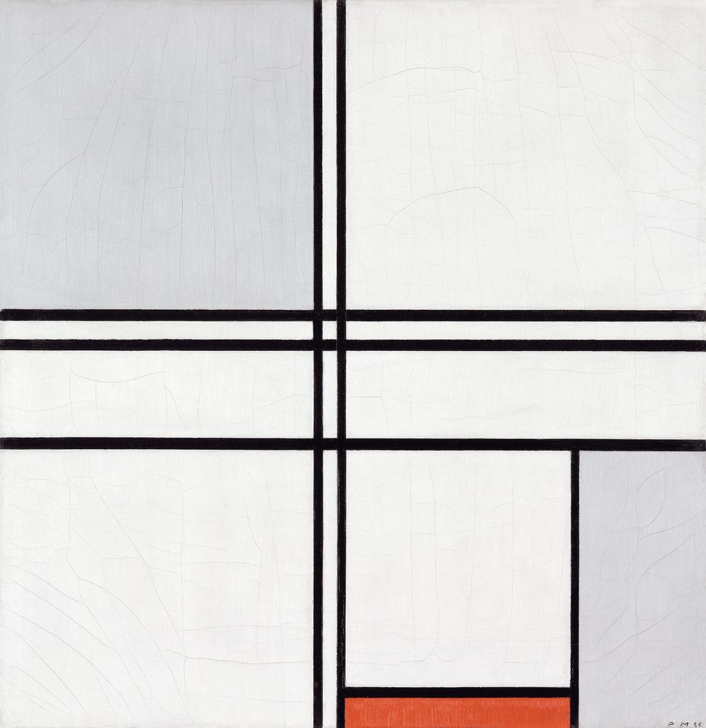 Composition (No. 1) Gray-Red - Piet Mondrian (1935)