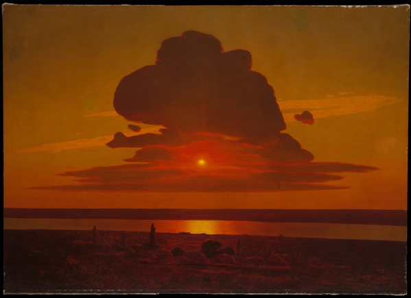 Red Sunset on the Dnieper - Arkhip Kuindzhi (1905)