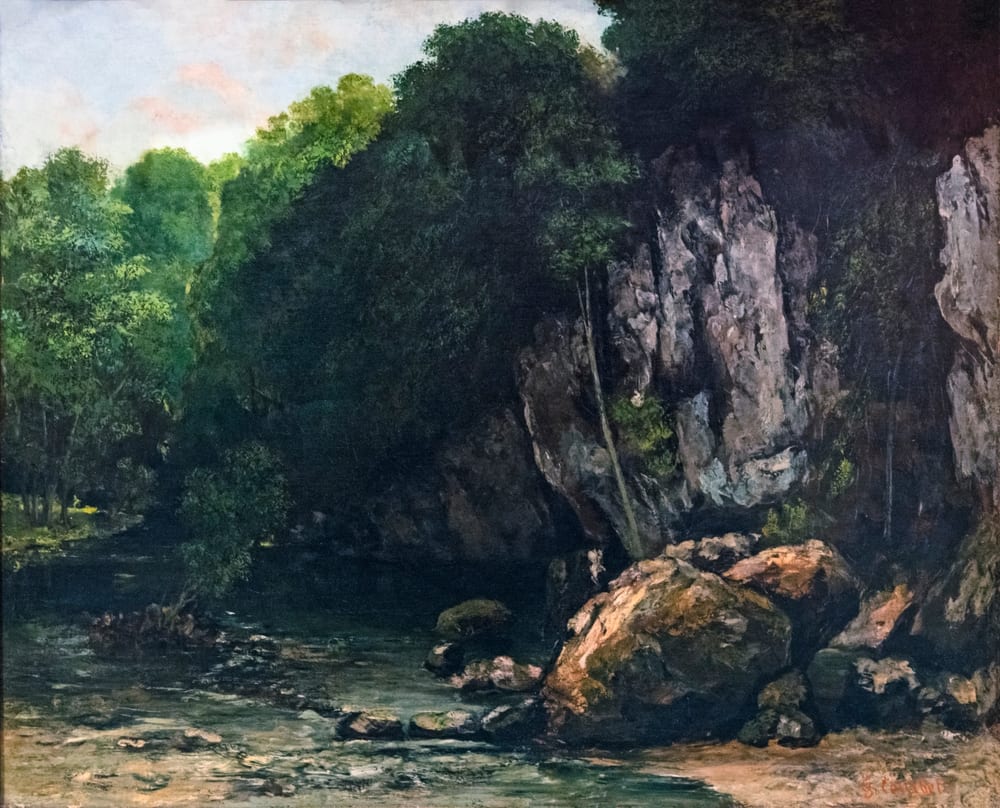 Le Ruisseau du Puits Noir (The Stream at the Black Well) - Gustave Courbet (1865)