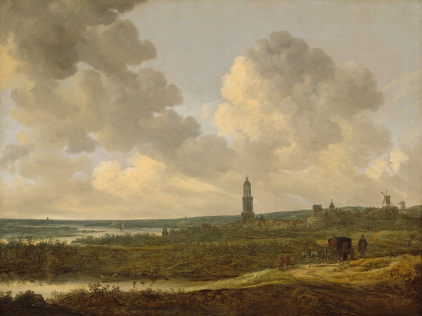 View of Rhenen - Jan van Goyen (1640)