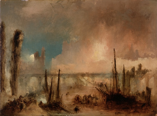Burning of the Houses of Parliament (October 6, 1834) - J.M.W. Turner (1834–1835)
