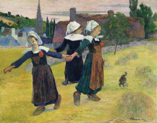 Breton Girls Dancing, Pont-Aven - Paul Gauguin (1888)