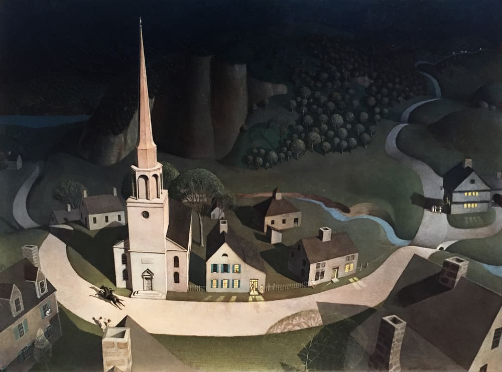 The Midnight Ride of Paul Revere - Grant Wood (1931)