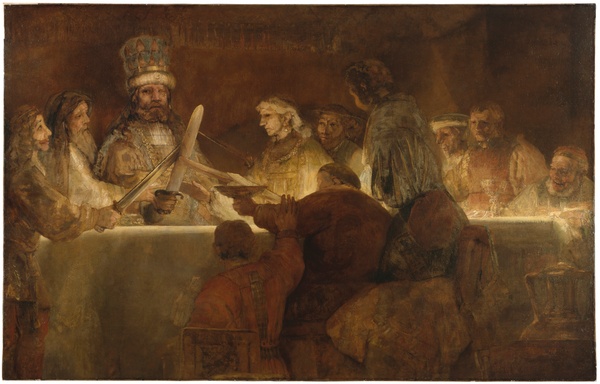 The Conspiracy of the Batavians under Claudius Civilis - Rembrandt van Rijn (1661-1662)